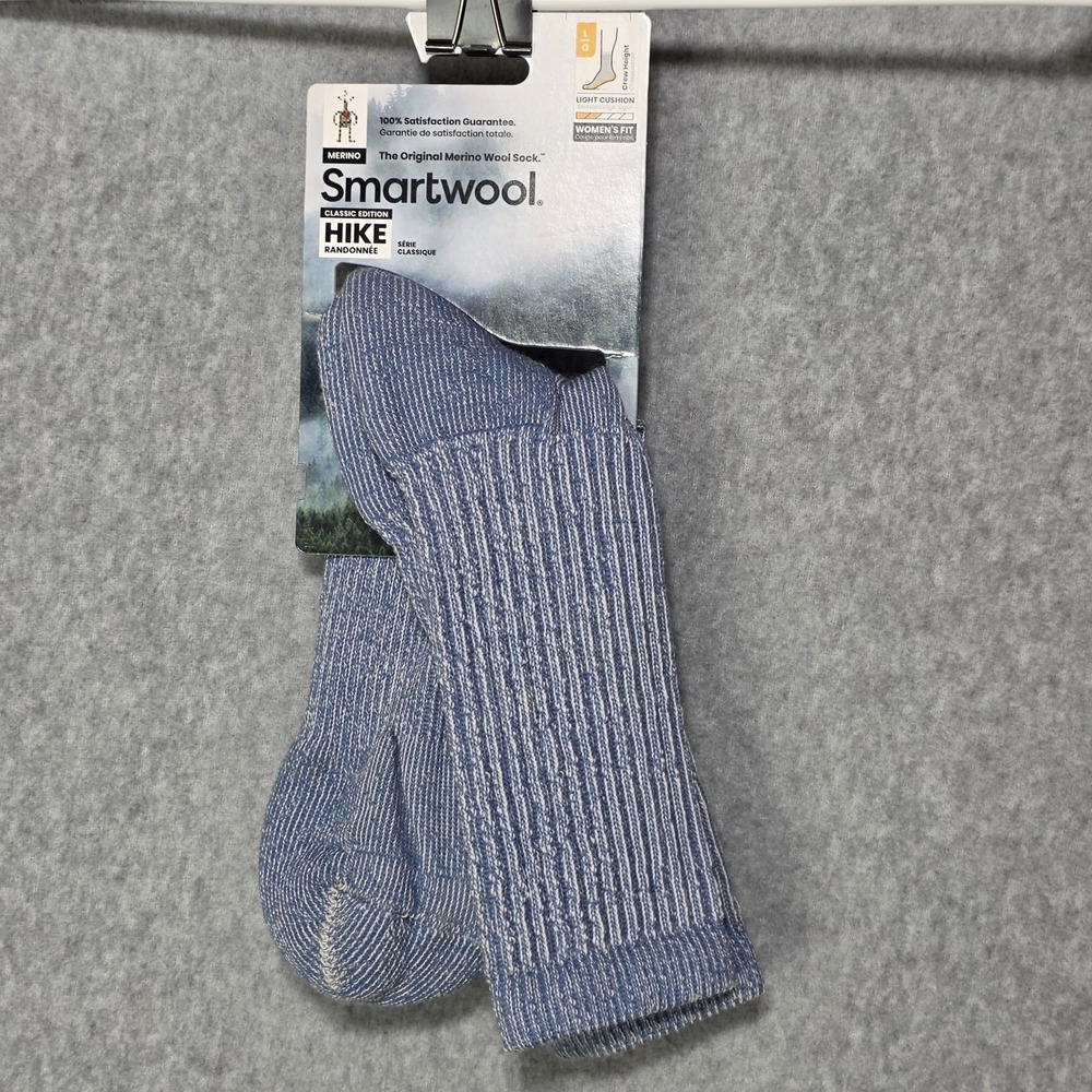 Smartwool Hike Classic Edition Crew Socks Woman's Fit Size Large